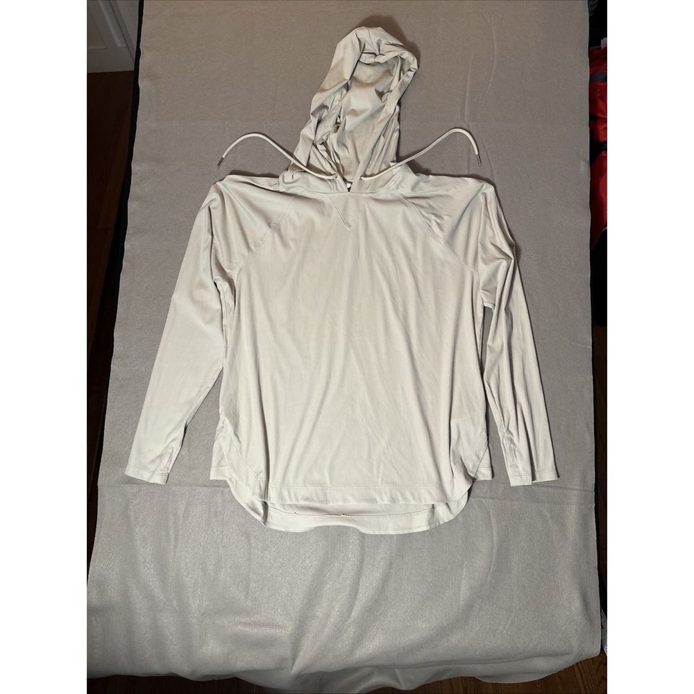 Sage Collective Women's Active Long Sleeve Top Hooded Pullover With Thumb Holes